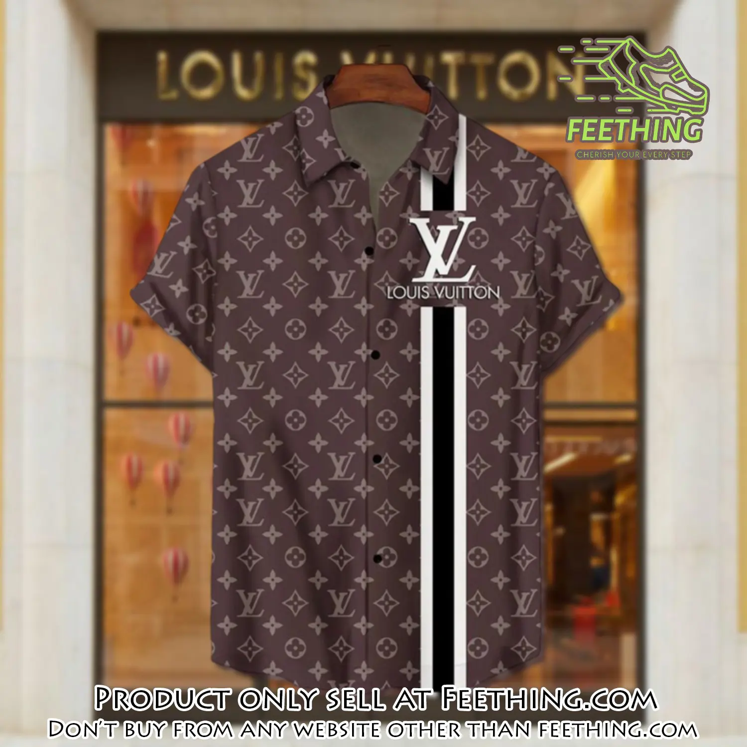 Lv louis vuitton luxury hawaiian shirt & short set lhs1192 ft3826127